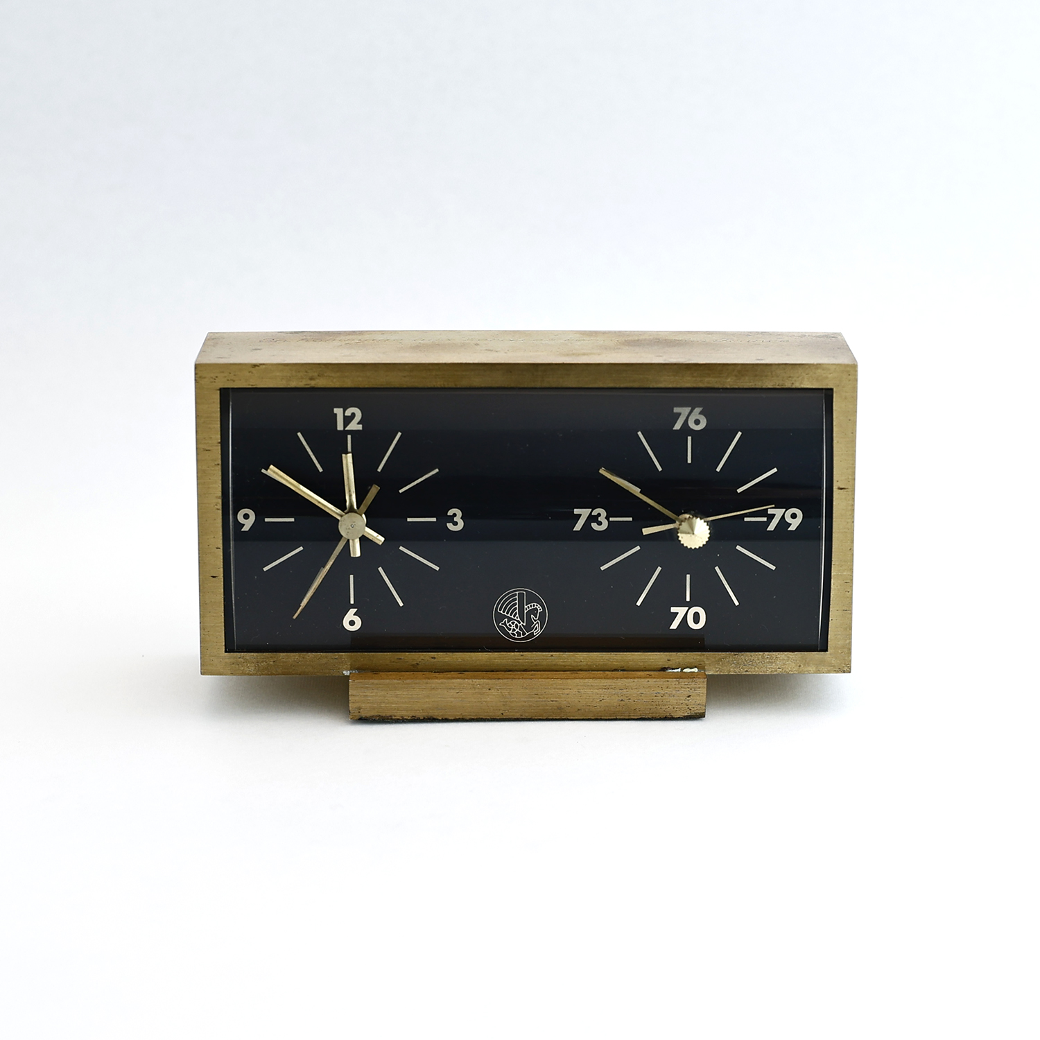 ジャガー・ルクルトの置時計＆湿度計　Air France エールフランスへの寄贈品　電池式　1950年代ミッドセンチュリー