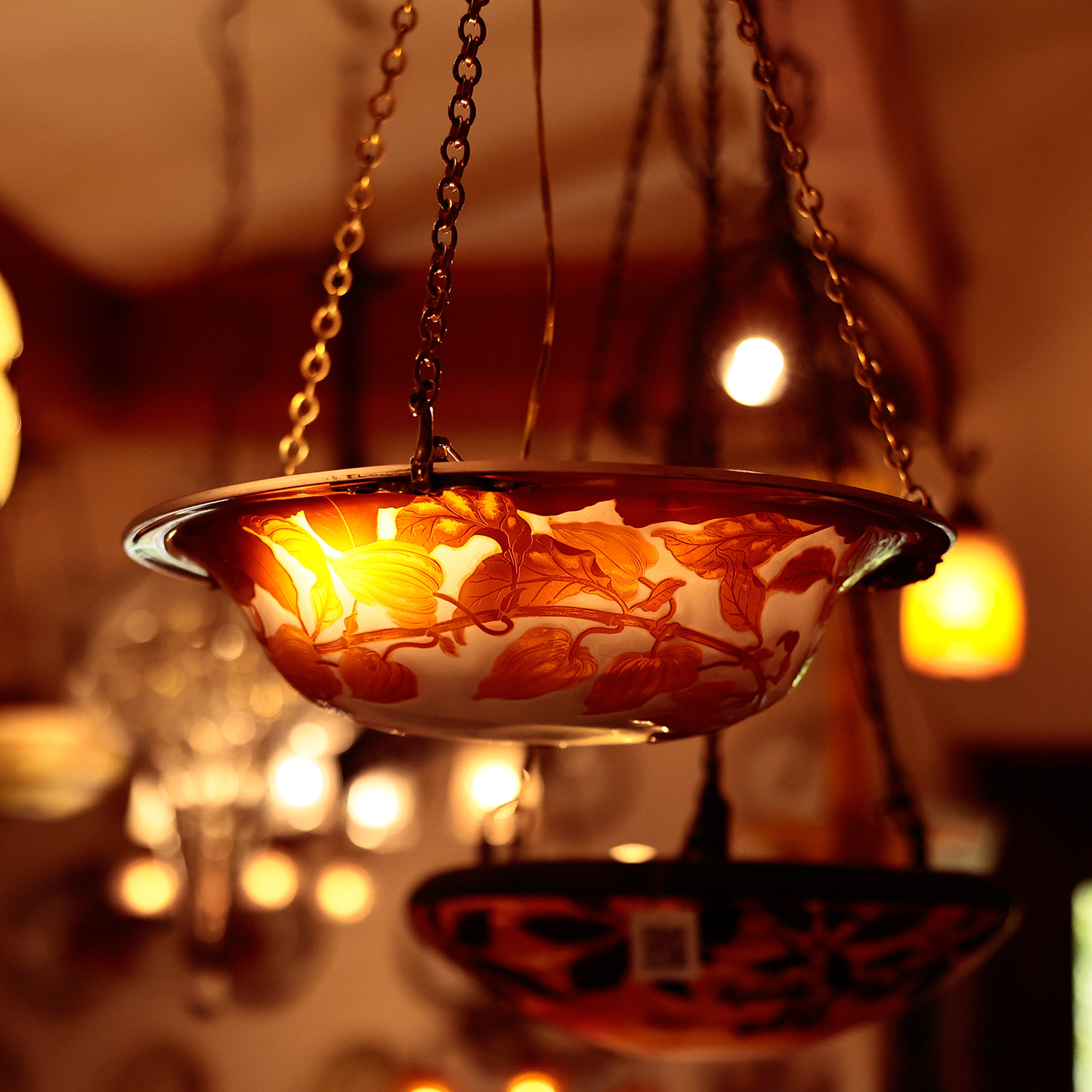 エミール・ガレのシャンデリアが入荷　～　城下町長府とフランスは繋がっている